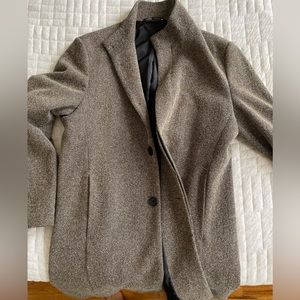Zara funnel neck overcoat